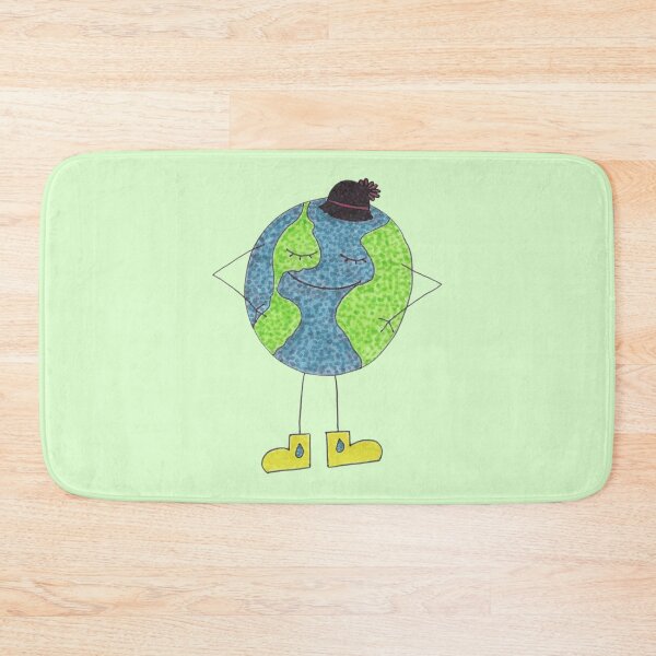 Item preview, world with hat designed and sold by Spring Things.