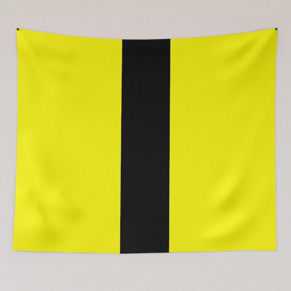 Item preview, Single Racing Stripe (Black - Yellow Background) designed and sold by Racing Stripes Only.