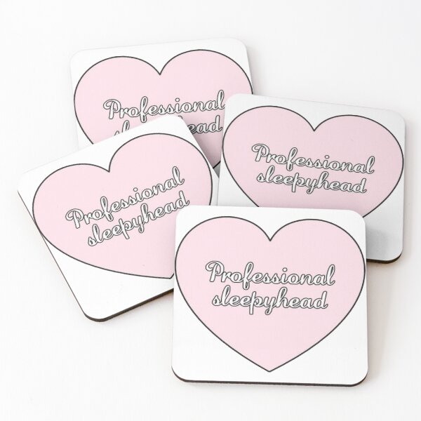Item preview, pink cutesy girly girl sticker - professional sleepyhead designed and sold by inainart.