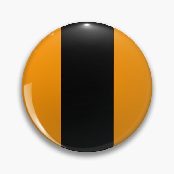 Item preview, Single Racing Stripe (Black - Orange Background) designed and sold by Racing Stripes Only.