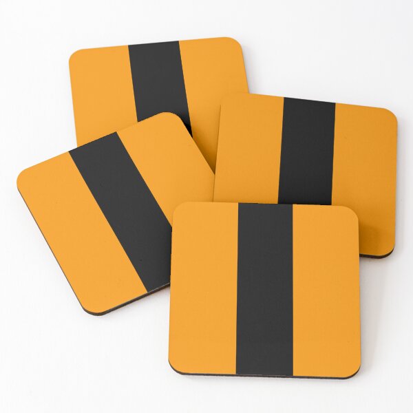 Item preview, Single Racing Stripe (Black - Orange Background) designed and sold by Racing Stripes Only.