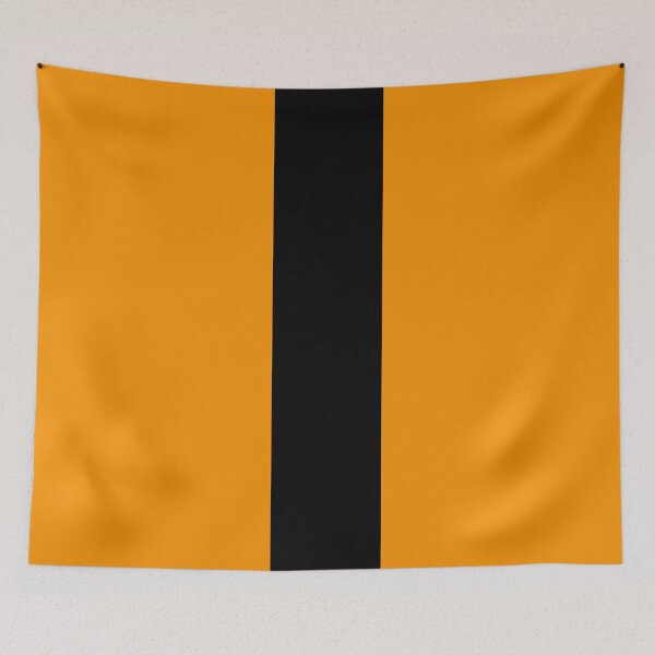 Item preview, Single Racing Stripe (Black - Orange Background) designed and sold by Racing Stripes Only.