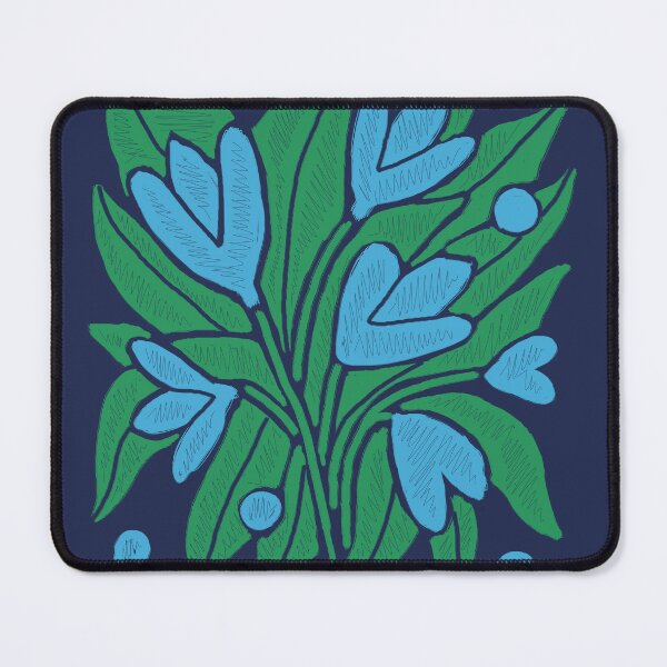 Item preview, Abstarct Blue Flowers Pattern designed and sold by alczar.