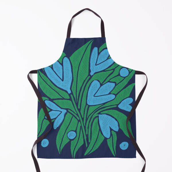 Item preview, Abstarct Blue Flowers Pattern designed and sold by alczar.