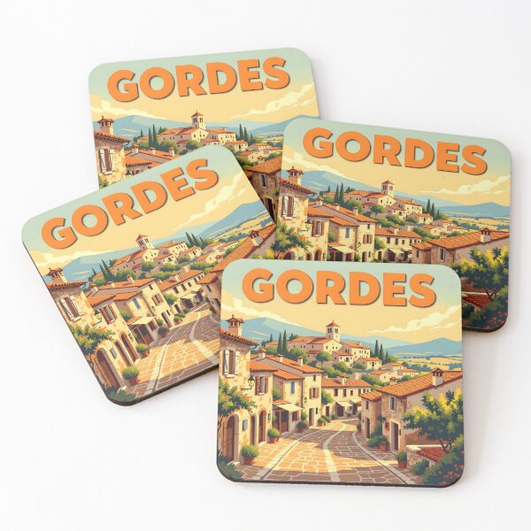 Item preview, Gordes Vintage-Style Painterly Travel Poster designed and sold by LSVart.