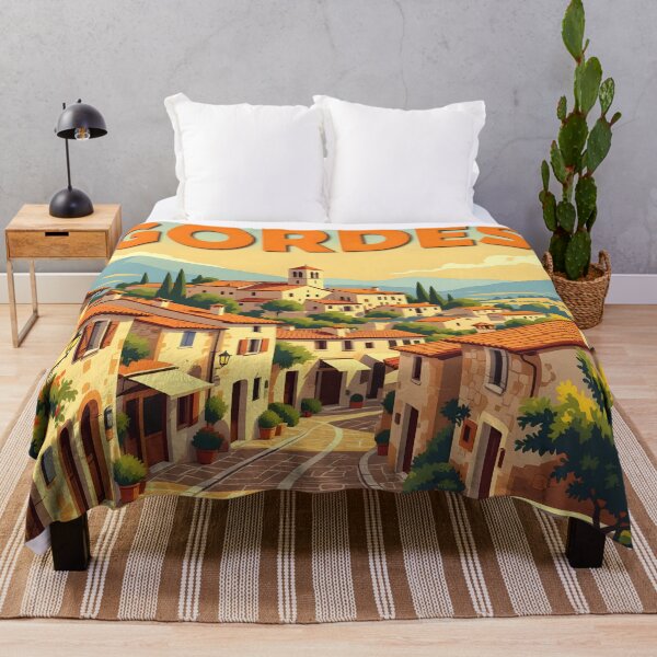 Item preview, Gordes Vintage-Style Painterly Travel Poster designed and sold by LSVart.