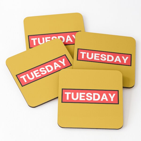 Item preview, Bold Tuesday Text in Red Box designed and sold by Rue Design Company.