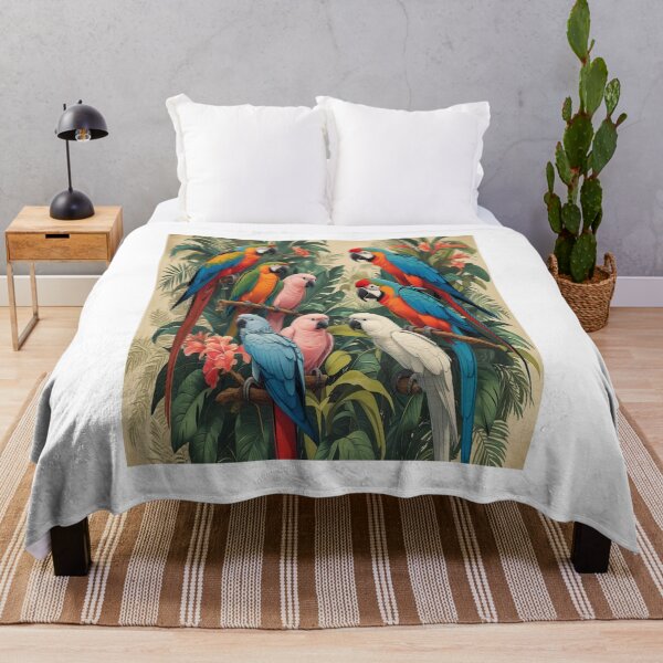 Item preview, Vintage Botanical: Macaws & Lovebirds designed and sold by Max Store.