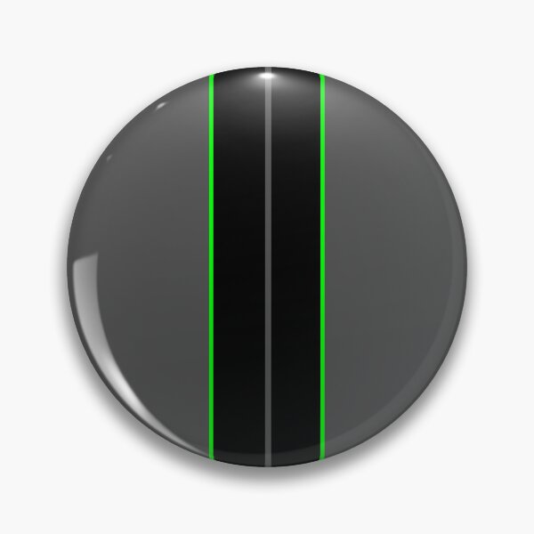 Item preview, Dual Black Stripes With Bright Green Pinstripes designed and sold by Racing Stripes Only.