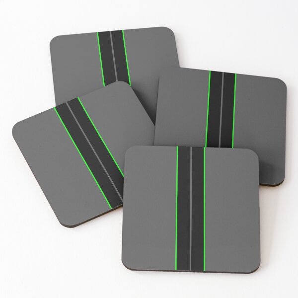 Item preview, Dual Black Stripes With Bright Green Pinstripes designed and sold by Racing Stripes Only.