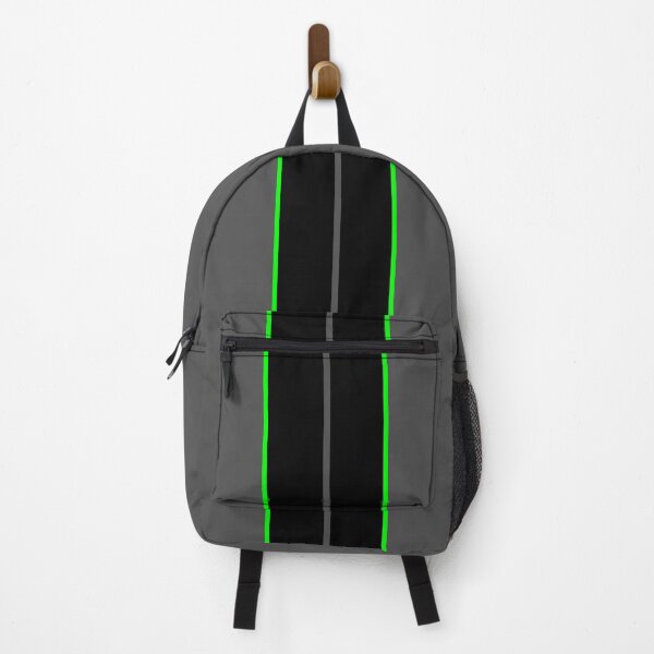 Item preview, Dual Black Stripes With Bright Green Pinstripes designed and sold by Racing Stripes Only.