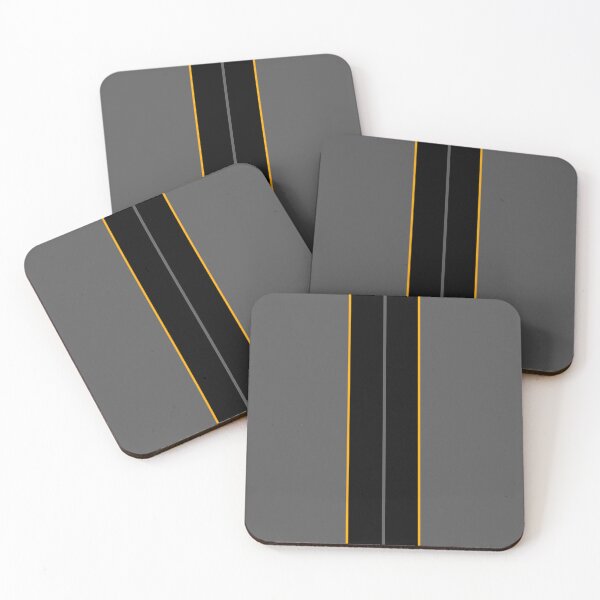 Item preview, Dual Black Stripes With Orange Pinstripes designed and sold by Racing Stripes Only.