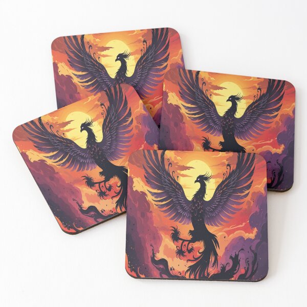 Item preview, Majestic Phoenix Rising Silhouette Art designed and sold by Max Store.