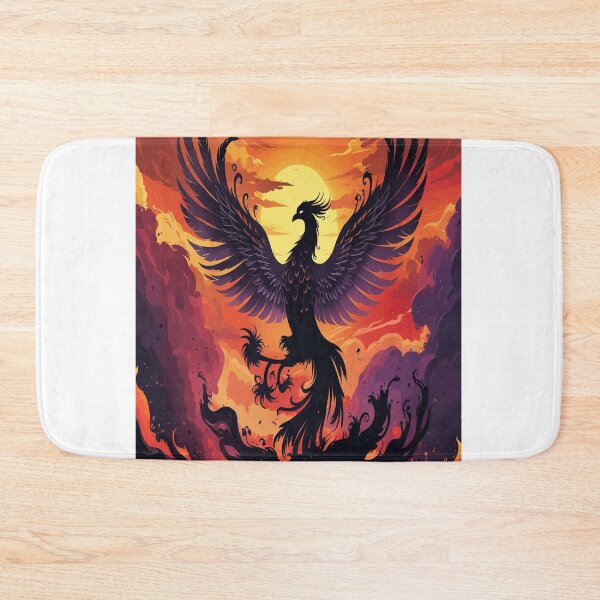 Item preview, Majestic Phoenix Rising Silhouette Art designed and sold by Max Store.