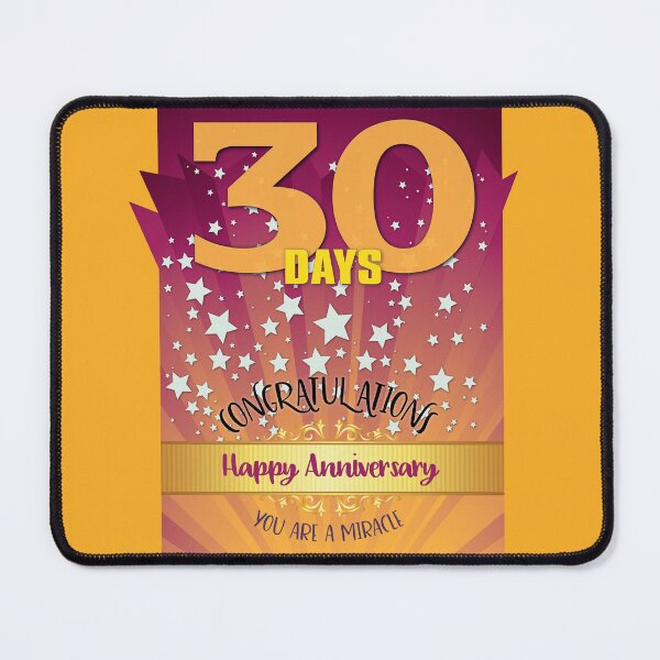 Item preview, 30 Days Recovery Anniversary You're A Miracle designed and sold by ApexDesigners.