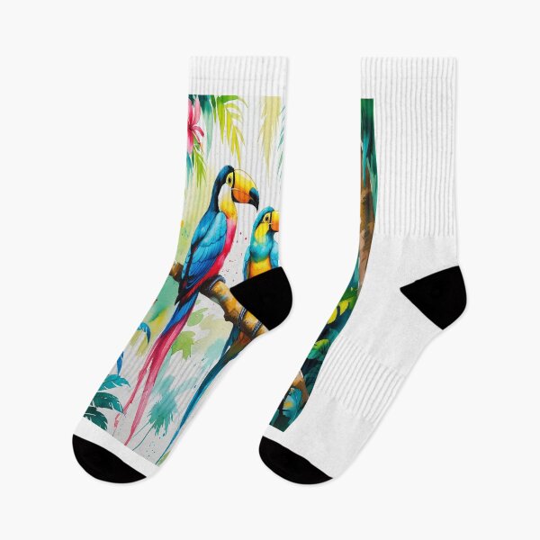 Item preview, Tropical Jungle Birds Watercolor Delight designed and sold by Max Store.