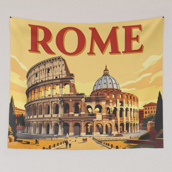 Item preview, Rome: Vintage-Style Painterly Travel Poster designed and sold by LSVart.