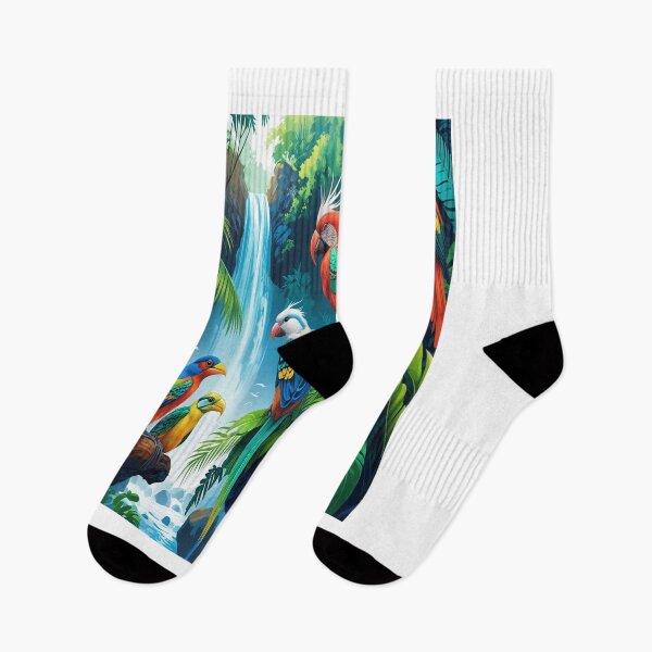 Item preview, Tropical Rainforest Bliss with Exotic Birds designed and sold by Max Store.