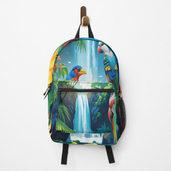 Item preview, Tropical Rainforest Bliss with Exotic Birds designed and sold by Max Store.