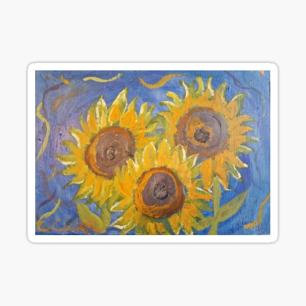 Item preview, Tournesols bleus designed and sold by CC Creations96.