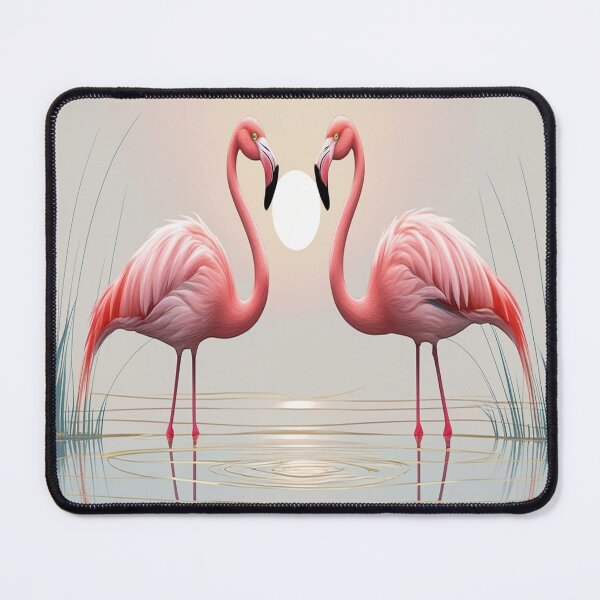 Item preview, Elegant Flamingos in Serene Pond Poster designed and sold by Max Store.