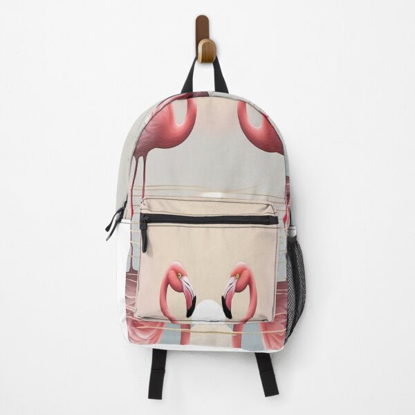 Item preview, Elegant Flamingos in Serene Pond Poster designed and sold by Max Store.