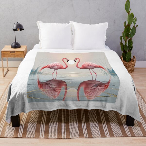 Item preview, Elegant Flamingos in Serene Pond Poster designed and sold by Max Store.