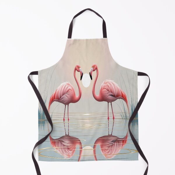 Item preview, Elegant Flamingos in Serene Pond Poster designed and sold by Max Store.
