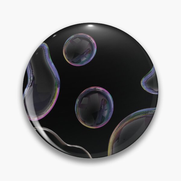 Item preview, Soap Bubble Shapes – Iridescent Abstract on Black Poster designed and sold by Levision.