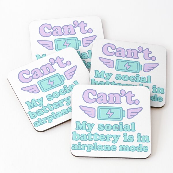 Item preview, Funny Introvert Social Battery Airplane Mode feature designed and sold by UnsignedTalentCreative.