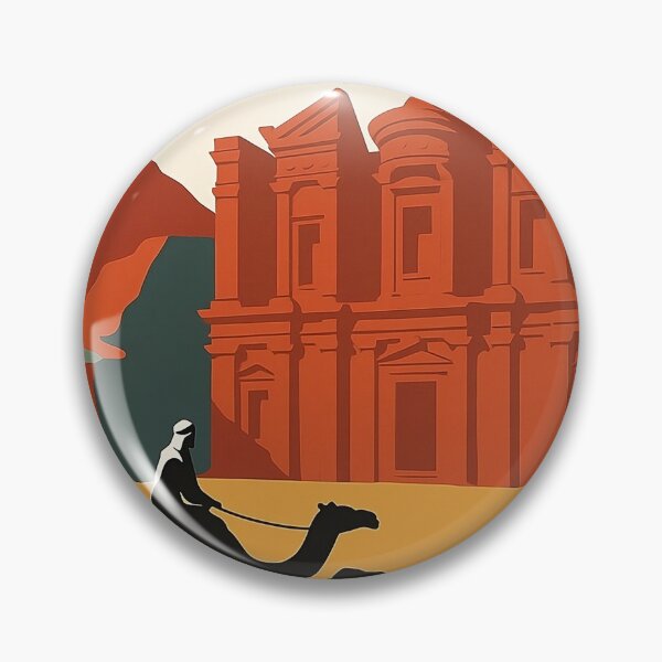 Item preview, Visit Petra - Vintage Travel Poster - Gateway to the Desert designed and sold by Lowtech.