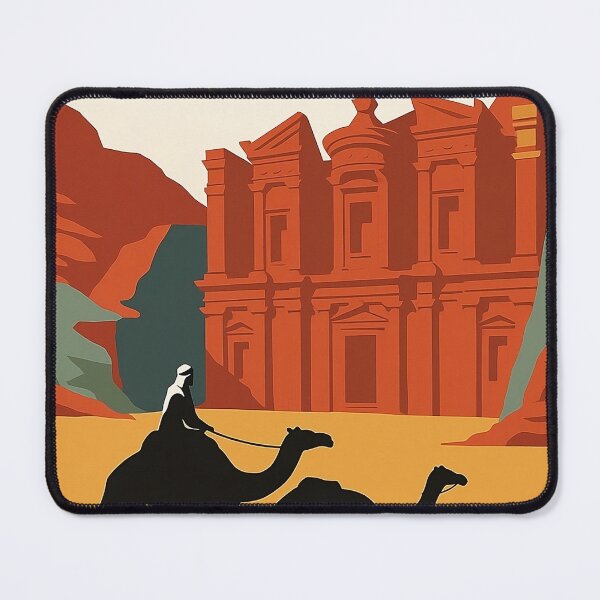 Item preview, Visit Petra - Vintage Travel Poster - Gateway to the Desert designed and sold by Lowtech.