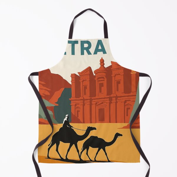 Item preview, Visit Petra - Vintage Travel Poster - Gateway to the Desert designed and sold by Lowtech.
