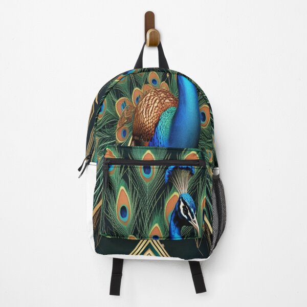 Item preview, Art Deco Peacock in Jewel Tones designed and sold by Max Store.