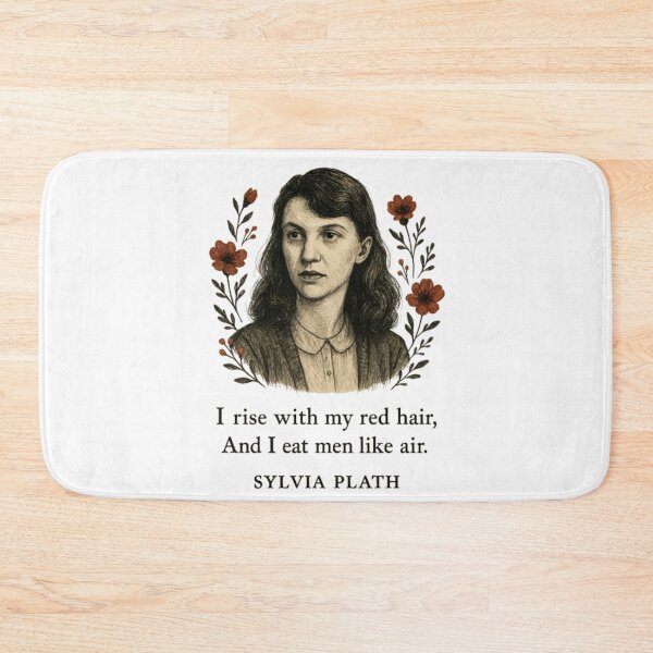 Artikelvorschau, Sylvia Plath – Ich stehe mit meinen roten Haaren auf und esse Männer wie Luft (Lady Lazarus) entworfen und verkauft von Oqueartecura.
