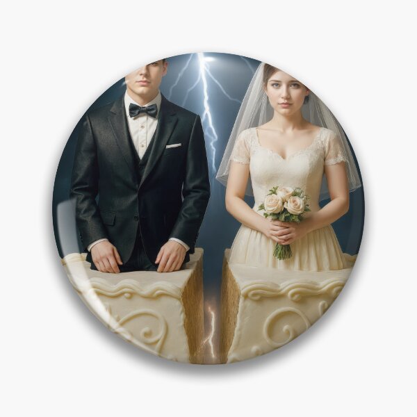 Item preview, Bride and Groom Wedding Cake Split Up designed and sold by Maria Dryfhout.
