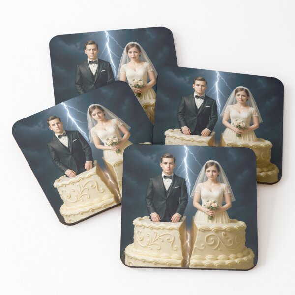 Item preview, Bride and Groom Wedding Cake Split Up designed and sold by Maria Dryfhout.