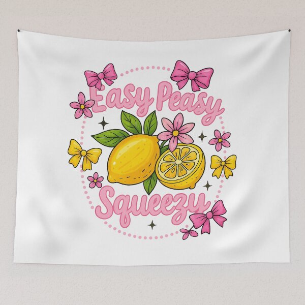 Item preview, Easy Peasy Lemon Squeezy Summer Aesthetic Lemon Lover Gift for Her designed and sold by MerchByBlueSage.
