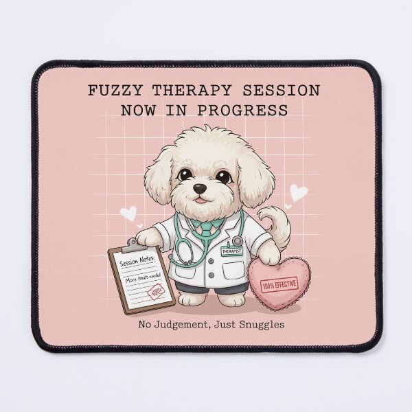 Item preview, Fuzzy Therapy Dog  designed and sold by Amir Faysal.