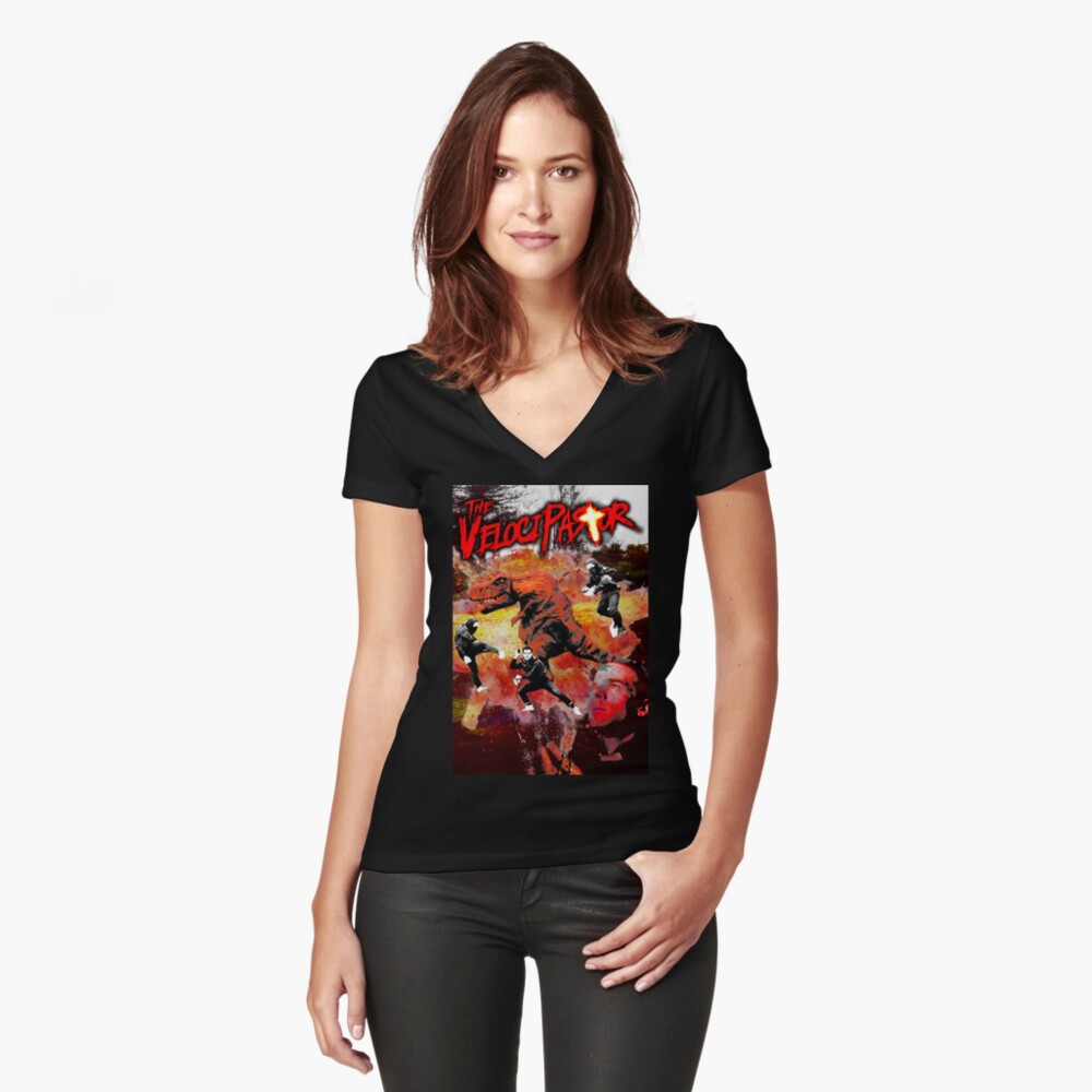 Item preview, Fitted V-Neck T-Shirt designed and sold by LucianoAlzate.