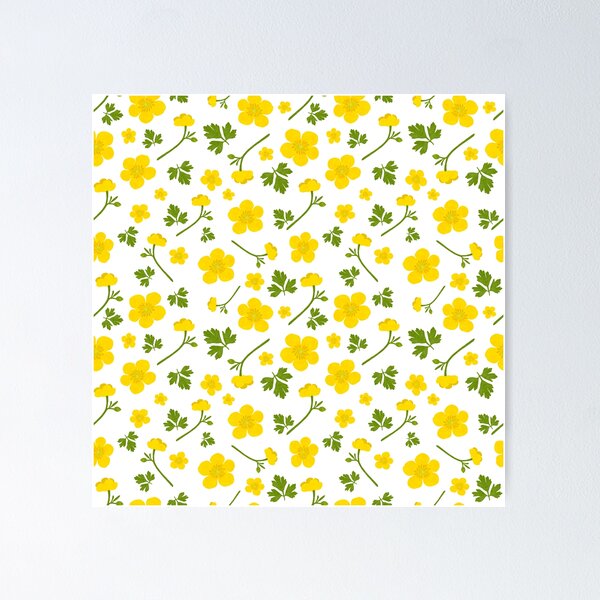 Item preview,  White Buttercup pattern  designed and sold by Of Ink and Earth.