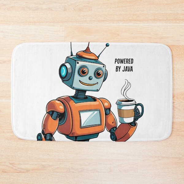 Item preview, Powered by Java – Funny Coffee Robot Tech  designed and sold by MOTAS FASHION .