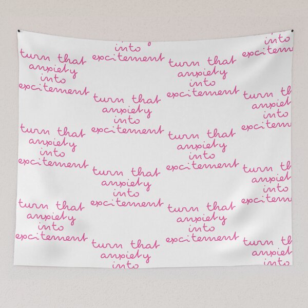 Item preview, turn that anxiety into excitement  designed and sold by pnkrose.