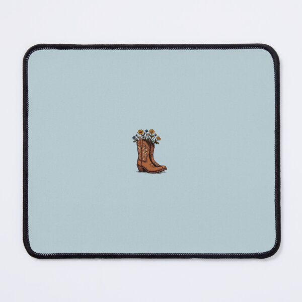 Item preview, Earthy Brown Cowboy Cowgirl boots with flowers  designed and sold by needfulthingsco.