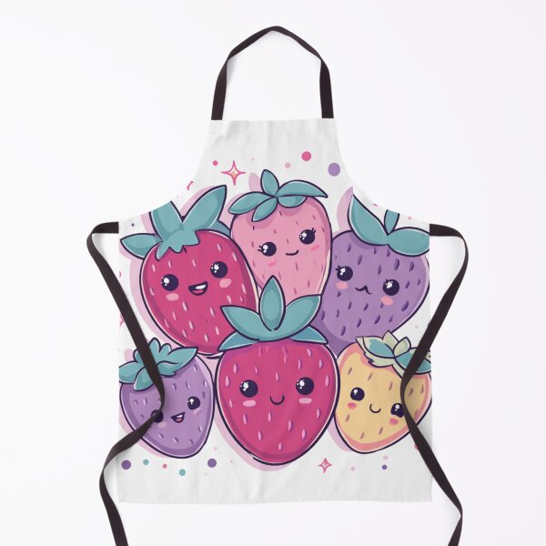 Item preview, Colorful Kawaii Strawberry designed and sold by Valor Vibes Clothing Co..
