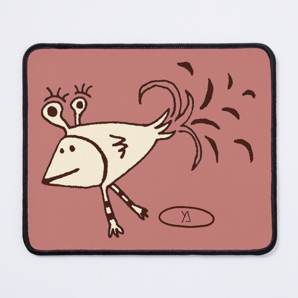 Item preview, Surreal Bird of Living Revelation|Mem מ|Hebrew Letter Art|Earth Tone designed and sold by Aster Atelier.