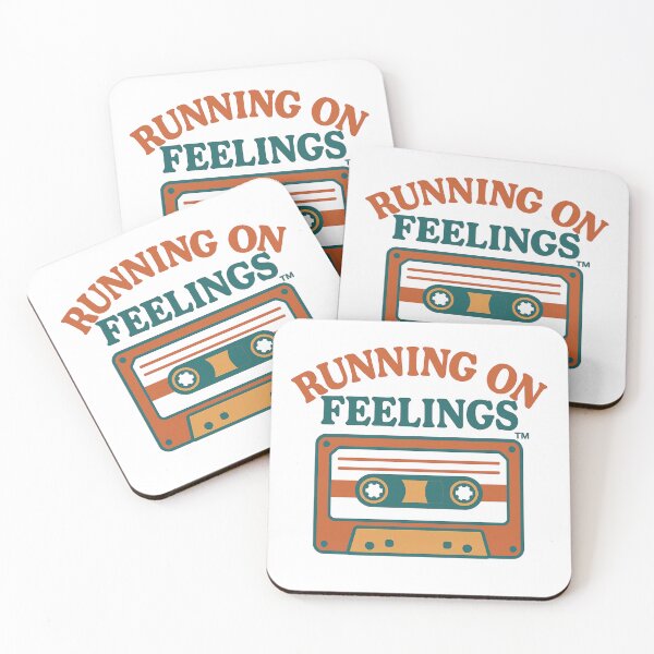 Item preview, Running on Feelings – Pastel Emotional Aesthetic Sticker designed and sold by Design_Your_Day.
