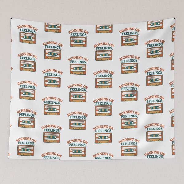 Item preview, Running on Feelings – Pastel Emotional Aesthetic Sticker designed and sold by Design_Your_Day.
