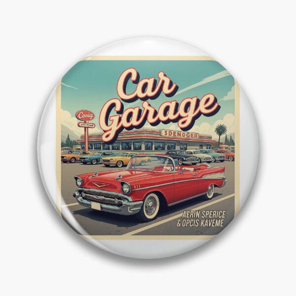 Item preview, Car garage classic old american car designed and sold by Design your dreams.