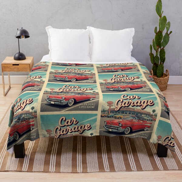 Item preview, Car garage classic old american car designed and sold by Design your dreams.